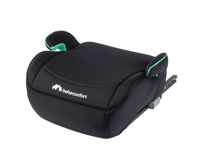 8104460210_2023_bebeconfort_carseat_childbeltedbooster_mangaifix_blackmist_3qrtleft