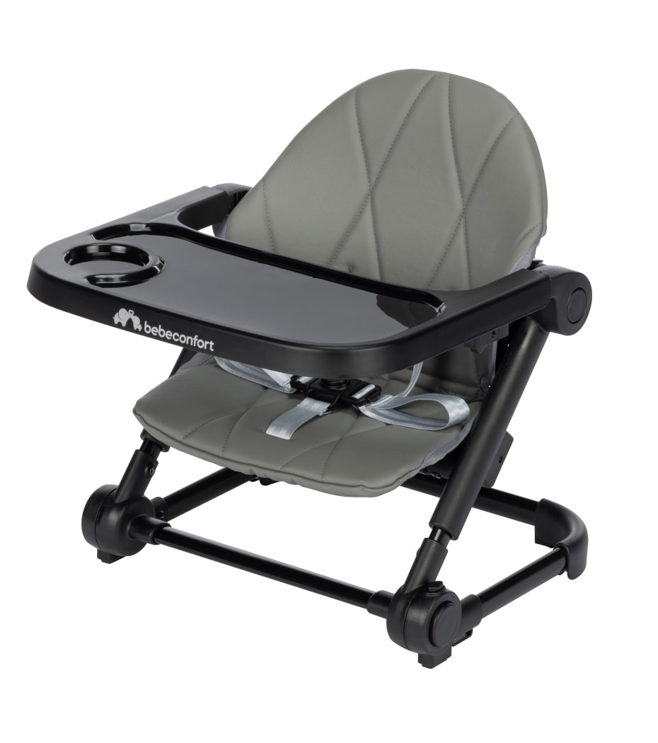 Lit De Voyage Pliable 3 En 1 Pour Bébé Et Tout-petit - Sol En Mousse Douce, Dimensions 25.6x52x6.3 Pouces, Gris